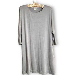 ARITZIA Wilfred Free Grey Tunic / Mini Dress w/ Pockets Dolman Sleeves Sz XS